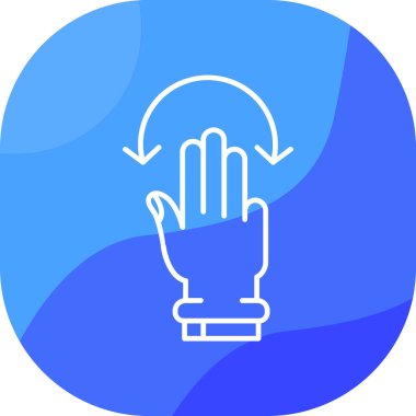 parmak dokunuşu simgesi - taslak biçimi