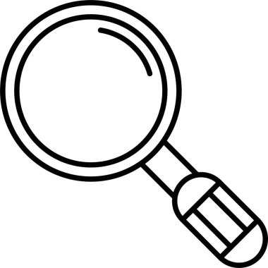 Büyüteç. Web simgesi basit illüstrasyon