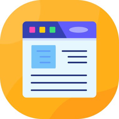 Web tasarım simgesi, vektör illüstrasyonu