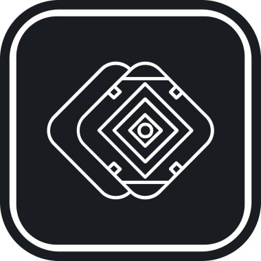 Soyut arkaplanda elmas simgesi izole edildi