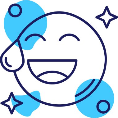 Dosya ana hatları biçiminde emoji yüz simgesi