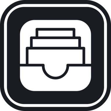 Bir torba simgesinin vektör illüstrasyonu