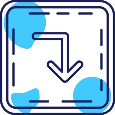 ok simgesi vektör illüstrasyonu