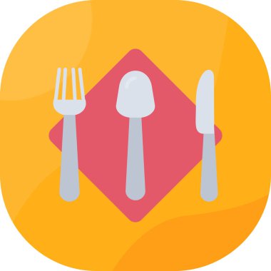 Restoran yemeği. Basit resimleme