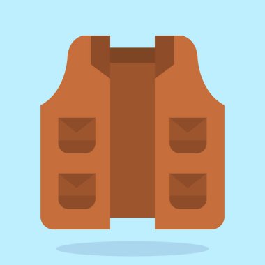 Askeri simgenin düz vektör simgesi tasarımı