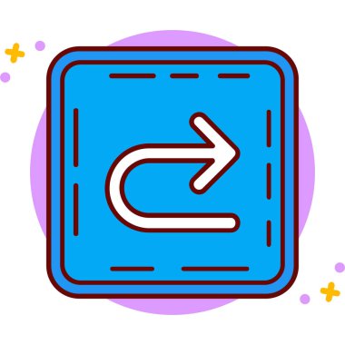 ok simgesinin vektör illüstrasyonu