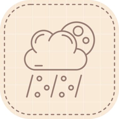 hava tahmini simgesi, vektör illüstrasyonu