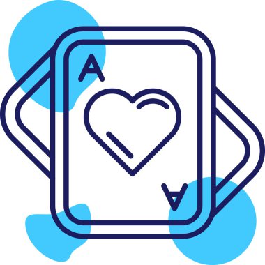 Bir kalp simgesinin vektör illüstrasyonu