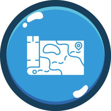 Su. Web simgesi basit illüstrasyon