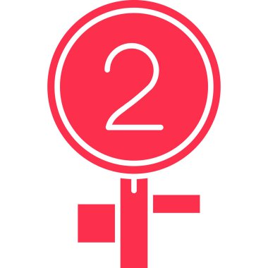 Kadın işareti. Web simgesi basit illüstrasyon