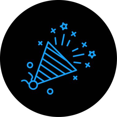 havai fişek simge vektör çizim