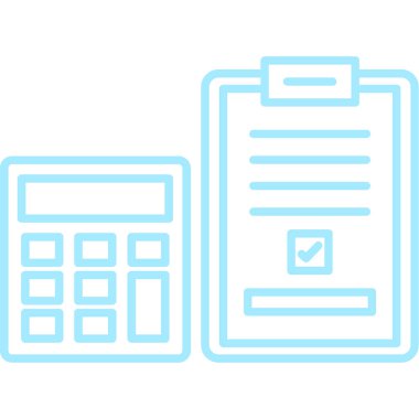 Hesap makinesi hesap makinesi simgesi, dış hat biçimi