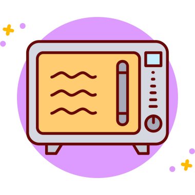 Radyo. Web simgesi basit illüstrasyon