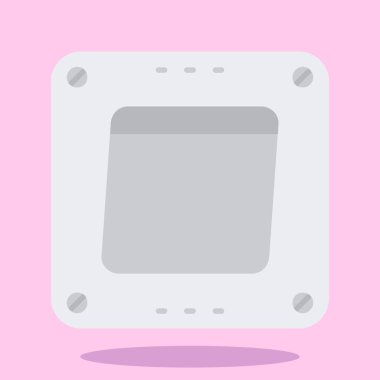 beyaz kare çerçevenin pembe düz tasarımı