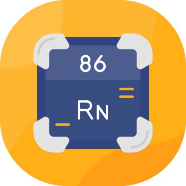 Kimyasal simge vektör çizimi
