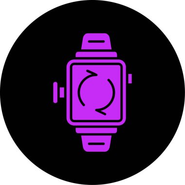 İzleme vektörü illüstrasyonunda simge simgesini geri dönüştür 