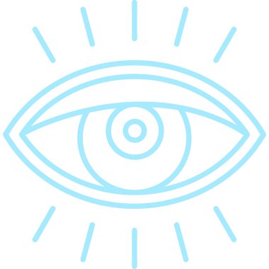 Göz simgesi. Web için göz vektör simgelerinin özet çizimi