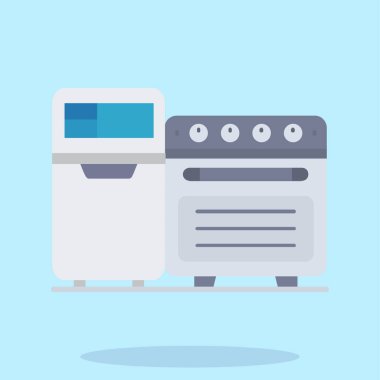 Mutfak fırın vektör simgesi