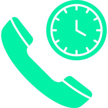 Bir telefon simgesinin vektör illüstrasyonu