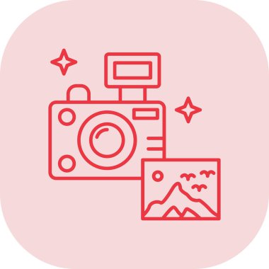 kamera simgesi vektör illüstrasyonu