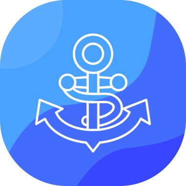 Çapa. Web simgesi basit illüstrasyon