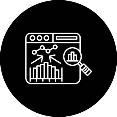 seo modern simgesinin vektör illüstrasyonu