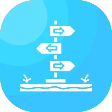 Navigasyon yön simgesi - taslak biçimi