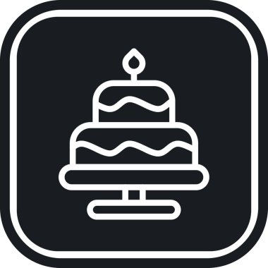 kek, web simgesi basit tasarım