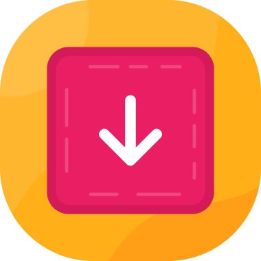 ok aşağı yön simgesi