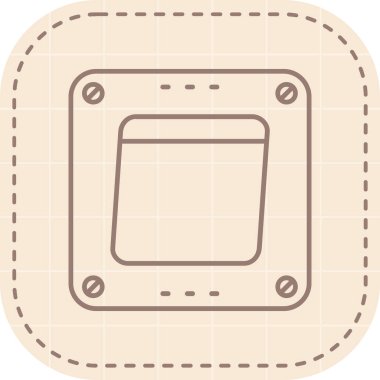 Tek bir simgenin vektör illüstrasyonu