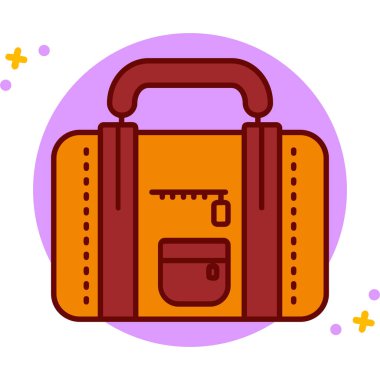 evrak çantası simgesi modern vektör illüstrasyonu