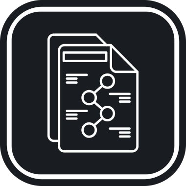 dosya belgesi, basit simge, vektör illüstrasyonu