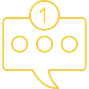 Konuşma balonu işaret tasarımı