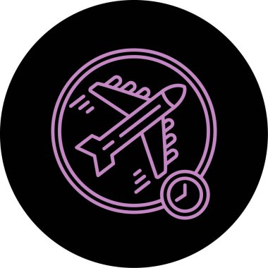 uçak vektör simgesi modern basit vektör çizimi izole edildi