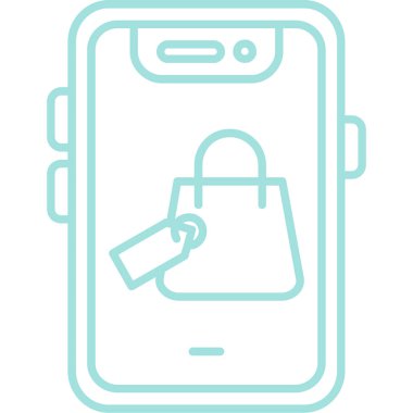 Cep telefonu simgesinin vektör illüstrasyonu