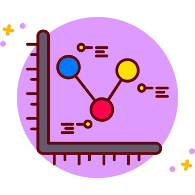 veri bilimi. Web simgesi basit illüstrasyon