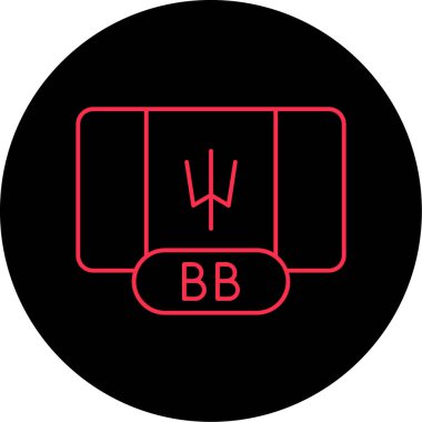 Modern b 'nin vektör illüstrasyonu simge müziğinden yoksun