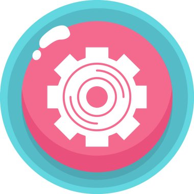 dişli simgesi vektör illüstrasyonu