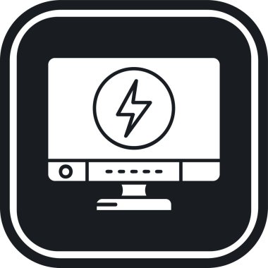 Güç simgesinin vektör illüstrasyonu