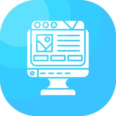 bilgisayar simgesi vektör illüstrasyonu