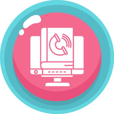 Kablosuz. Web simgesi basit illüstrasyon