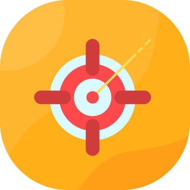 hedef simge vektör illüstrasyonu