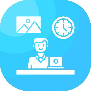 işletme yönetimi renk simgesi