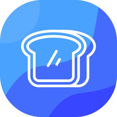 Ekmek. Web simgesi basit illüstrasyon