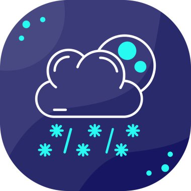 Moda tarzında izole edilmiş kar simgesi