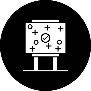 Seo ve teknoloji simgesinin vektör illüstrasyonu