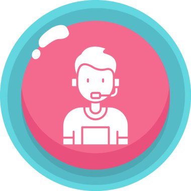 Müşteri servisi. vektör simgesi