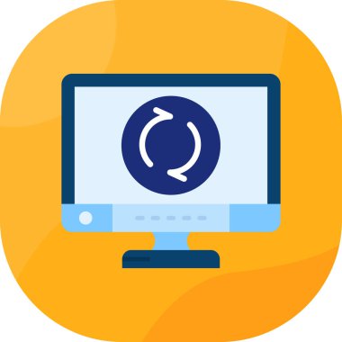 Bilgisayar ekranı. Basit tasarım