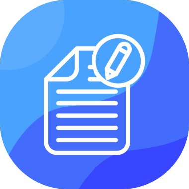 Belge. Web simgesi basit illüstrasyon