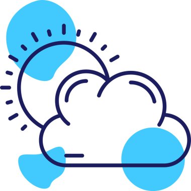 Bulut. Web simgesi basit illüstrasyon